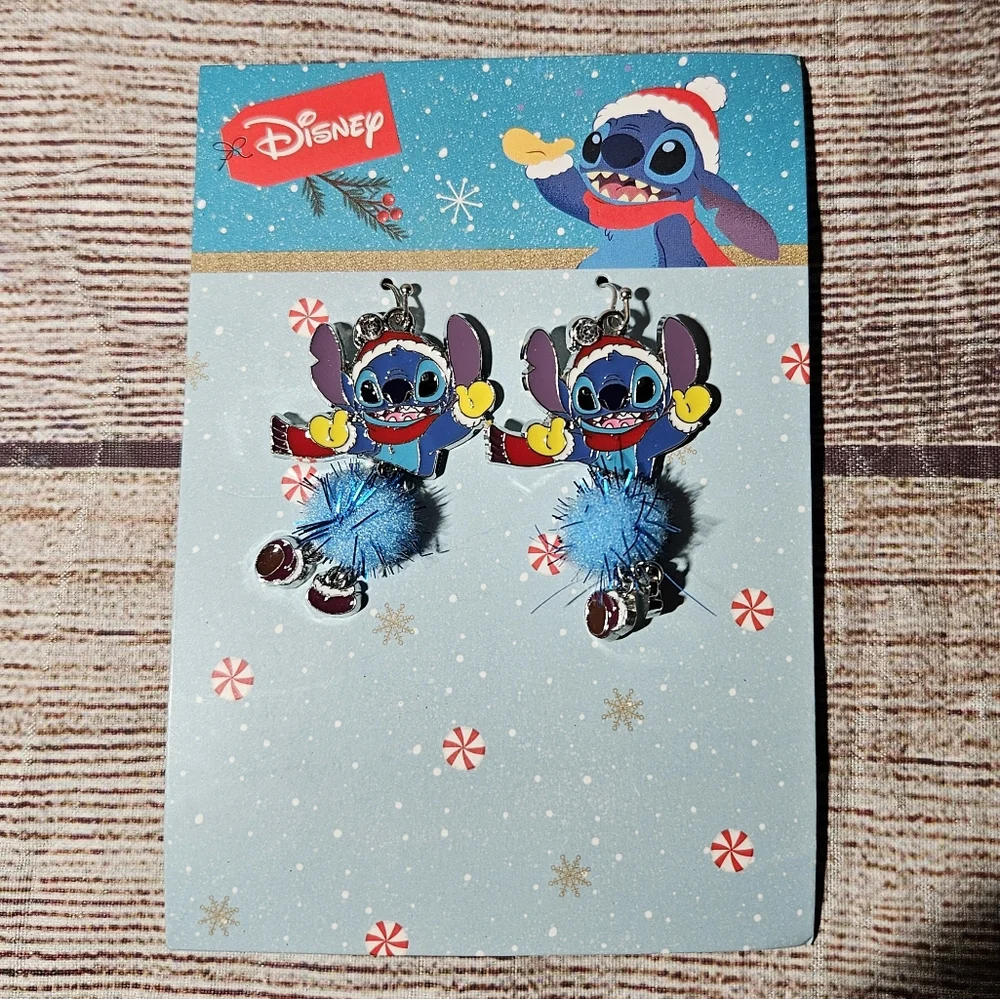 Disney Stitch Christmas earrings